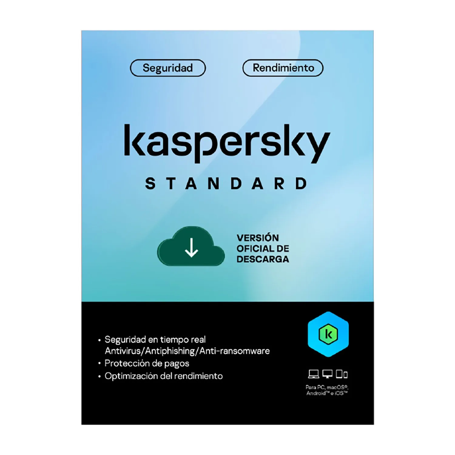 KASPERSKY STANDAR 1 DISPOSITIVO 01 AÑO